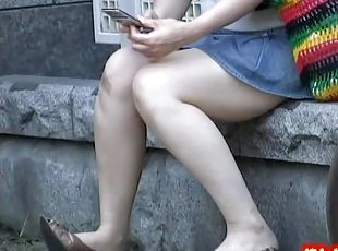 Japanese sharking video shows a woman wearing no panties